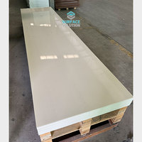 Grandes dalles de surface acrylique solide Brand Surface Solution, matériaux de construction en pierre artificielle pour projets intérieurs