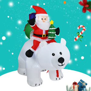 Árbol de Navidad gigante de varios diseños para fiesta al aire libre, <span class=keywords><strong>mu</strong></span>ñeco de nieve, Santa Claus, ciervo, luces LED, decoración inflable - Product Image 5