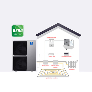 Pompe à chaleur air-eau 2024, best-seller, 10 kW, 13 kW, 16 kW, 19 kW, R290, A++, pour chauffage, refroidissement et eau chaude, pompe à chaleur R290 - Product Image 2