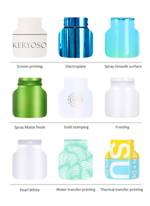 Botellas Cosméticas de Plástico Mate, Cilíndricas, PET, con Tapa de Rosca, Impresión por Transferencia de Calor, Varios Colores para Uso Cosmético - Product Image 4