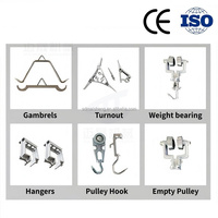 Crochets d'abattage, accessoires d'abattoir, crochets, gambrels, poulies, supports, retours de ligne pour la ligne d'abattage de bovins / moutons / porcs