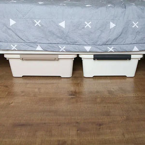 Boîte <span class=keywords><strong>de</strong></span> rangement en plastique sous le lit, grande capacité, anti-poussière, organisateur <span class=keywords><strong>de</strong></span> vêtements, couette, rangement pour armoire, économiseur d'espace avec couvercle - Product Image 5