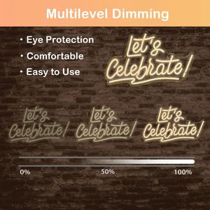 Letrero Luminoso LED con Alimentación USB, Luz Blanca Cálida, Decoración de Pared para Celebrar, Ideal para Sala de Estar, Bar, Club, Hotel, Restaurante, Fiestas - Product Image 4