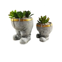 Ciment nouveau Pantalon forme noir couleur mignon béton silicone pot moule pour Plante fleurs