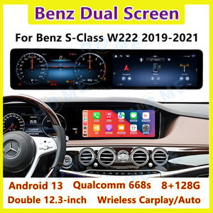 メルセデス・ベンツ E/G/Sクラス CLS 2016-2025 W213 W222 W257 W463用 新デザイン デュアルスクリーン マルチメディア Android ラジオ LCD ダッシュボード - Product Image 6