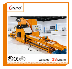 Ligne de production automatique de recyclage de fil de cuivre RIPO T400S avec moteur pour la séparation du cuivre et du plastique des câbles usagés - Product Image 4