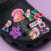 Breloques de chaussures en PVC personnalisées HYB Kuaji 2027, motif drapeau national, décorations de lacets pour le Nouvel An