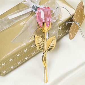 Cadeau de Noël et de la Saint-Valentin, rose en verre de cristal, fleur artificielle, rose à tige argentée ou dorée pour maman et petite amie - Product Image 3