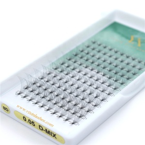 Extensions de cils Logo personnalisé Marque Privée Faits à la main 0.05mm Ventilateurs préfabriqués <span class=keywords><strong>2D</strong></span> 5D 8D 10D 12D 16D 18D 20D - Product Image 6