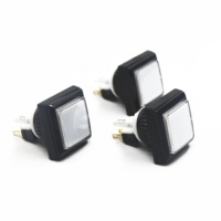 Bouton poussoir de machine de jeu d'arcade, pièces de rechange carrées de commutateur de machine de jeu