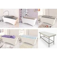 Matelas de massage incurvé en velours pour lit d'extension de cils, qualité supérieure pour salon de beauté