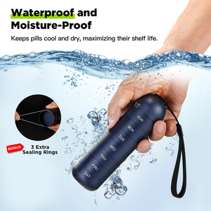 Карманный футляр для лекарств, дорожный металлический контейнер для таблеток, капсулы для водонепроницаемый, популярный дизайн, медицинский кейс, пластиковая таблетка - Product Image 2