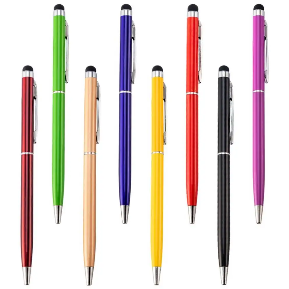 Novelty Cheap Promotional New Design Screen Touch Pen With Logo Stylus Touch Pen 2 In 1