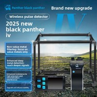2025 New Black Panther Generasi Keempat Detektor Logam Nirkabel Plastik Logam untuk Berburu Harta Karun di Luar Ruangan Mendeteksi Emas Perak