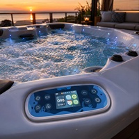 Panel de Acrílico Moderno VIRPOL para Jacuzzi y Spa al Aire Libre, Ecológico, Fácil de Instalar, con 1 Año de Garantía