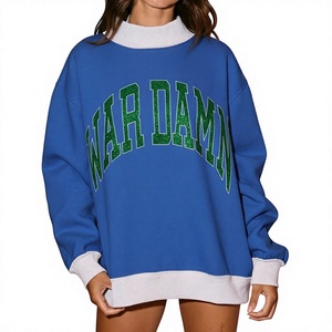 Sudaderas de Invierno de Alta Calidad con Logotipo Personalizado, Cuello Alto, Gruesas, de Poliéster/Algodón, Estilo Holgado - Product Image 1