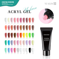 Gel UV sans HEMA Acrylique Poligel Extension d'ongle Vegan Acrygel Vente en gros de marque privée Échantillon gratuit Options de couleur disponibles