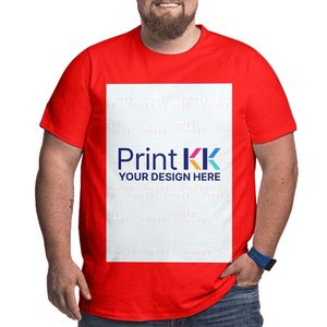 Image personnalisée T-shirt grande taille pour hommes Style Streetwear 100% coton avec spandex imprimé dessin animé contraste motif sérigraphie méthode - Product Image 6