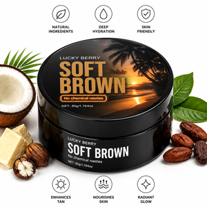 Crema Aceleradora del Bronceado Vegana, Natural, Orgánica y Herbal con Aroma a Coco <span class=keywords><strong>para</strong></span> Cuerpo y <span class=keywords><strong>Piernas</strong></span>, con un Brillo Bronceado Oscuro (OEM) - Product Image 6