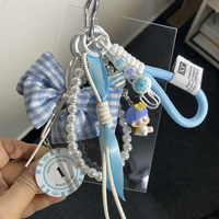 Pendentif tressé corde faite à la main Tennis de Table Baseball pendentif corde en Nylon porte-clés cadeaux mignon banane personnes casque ours sac breloque