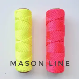 250 Kaki #18 Jalinan Nilon Mason Line Chalk Rope Tahan Abrasi Rot Tahan Jamur Batu Memancing Laut DIY Tali Kerajinan Berkebun