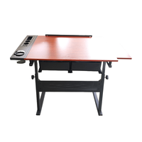 Bureau éducatif de luxe bureau de dessin d'artiste avec tiroir bureau de peinture à angle réglable mobilier scolaire pour Studio d'art