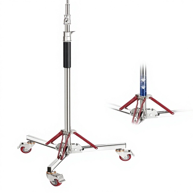 NEEWER SC305AW 305cm Heavy Duty Air Cushioned Light Stand with Casters for Studio