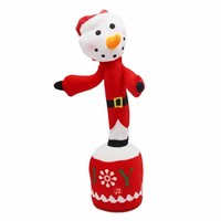 Jouets en peluche cactus dansant et parlant à LED, cadeau de Noël, jouet électrique dansant