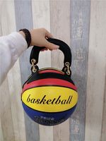 Sac à main de basket-ball personnalisé, grand et petit, en forme de ballon de basket, avec paillettes, chaîne ronde, sacs à main de basket-ball pour femmes