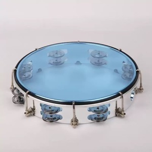 Wholesale 20/28 CM Double-Row Translucent Metal Tambourine Orff Percussion Instrument <b>Hand</b> <b>Drum</b> Musical Toy Bring Joyful - Product Image 4