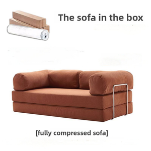Modern Compression Convertible <strong>Sofa</strong> <strong>Bed</strong> Foldable and Vacuum Compressed Frameless Boneless for Apartment Use <strong>Air</strong> Compressed <strong>Sofas</strong> - Product Image 2