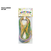 Scoubidou 30 pièces 80 cm en plastique Filo Lungo pour jeux de tressage, pour les 7-12 ans