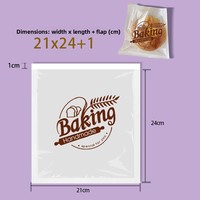 Sac en papier Kraft transparent résistant à l'huile 21*25cm fait à la main pour pain salade gâteaux bébé emballage alimentaire commande minimum 100 pièces CPP PE