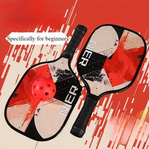Raquette de pickleball portable légère et imperméable en fibre de carbone sans bord, approuvée par l'USAPA, avec noyau en nid d'abeille |   Style sportif <span class=keywords><strong>simple</strong></span> - Product Image 4