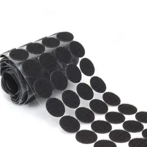 Velcro personalizado con ganchos y puntos autoadhesivos redondos/correa/pegamento trasero cuadrado resistente