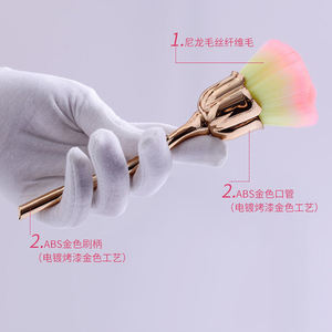 Kuas Penghapus Debu Nail Art Rose Sharp, Alat Pembersih Bubuk Gel UV, Kuas Rias Kecantikan, Aksesoris Manikur - Product Image 3