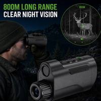 Teleskop Digital Monokuler Penglihatan Malam Inframerah Digital 6X-10X Zoom Jangkauan 800M Layar 2.0 Inci Fokus Otomatis Foto Video Luar Ruangan