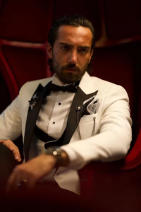 Trajes de Hombre de 3 Piezas con Doble Botonadura para Padrinos de Boda, Regalo para <span class=keywords><strong>Padre</strong></span>, <span class=keywords><strong>Traje</strong></span> de Etiqueta para <span class=keywords><strong>Novio</strong></span> - Product Image 3