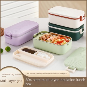 Nueva Lonchera de Acero Inoxidable 304 de un Solo Nivel, Apta para <span class=keywords><strong>Microondas</strong></span>, Hermética y de Gran Capacidad para Trabajadores de Oficina - Product Image 3