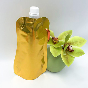 Bolsa de aluminio de 750 ml con logotipo personalizado, bolsa resellable y duradera con boquilla para alcohol, jugo y vino. - Product Image 4