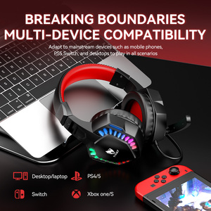 Audífonos Supraaurales con Cable T-<span class=keywords><strong>WOLF</strong></span> H120 con Conector de 3.5 mm, Alimentación por USB, Iluminación RGB para Juegos y Música - Product Image 6