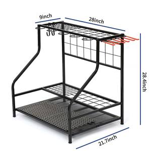Herramientas de césped agrícola largas grandes, soporte de Metal, pala y rastrillo, Mejor Organizador, estante de herramientas de patio, soporte de fregona y escoba de alta resistencia - Product Image 2