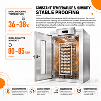 YOSLON Chambre de fermentation à chariot unique pour boulangerie, chambre de levage de pâte à roulettes, équipement de fermentation de pain personnalisé OEM