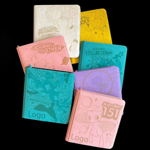 Reliure pour cartes <span class=keywords><strong>Ultra</strong></span> <span class=keywords><strong>Pro</strong></span>, 9 pochettes, pochettes double face, reliure pour cartes à collectionner, reliure pour cartes à collectionner de qualité supérieure, fermeture éclair, porte-cartes à collectionner - Product Image 3