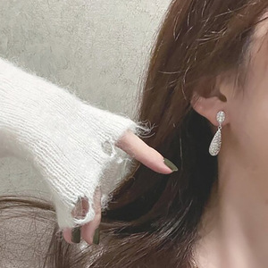 Orecchini a Perno a Forma di Pera in Stile Coreano, Eleganti Orecchini da Sposa a Goccia d'Acqua per Donne, Regalo alla Moda - Product Image 4