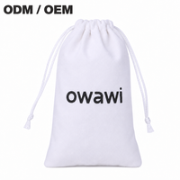 Sac à cordon en velours avec logo personnalisé pour parfum, bijoux, cadeau de mariage, fermeture éclair, motif floral, pochette cosmétique, sacs écologiques