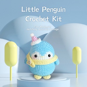 Kit <span class=keywords><strong>de</strong></span> crochet Pinguin <span class=keywords><strong>de</strong></span> Noël, sac DIY en fil et rembourrage faits main, Chine - Product Image 3