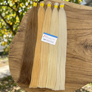Best Bulk Human Hair Natural Straight Bundles Virgin Raw Straight Cuticle Aligned Vietnamese <b>Extensions</b> Hair <b>for</b> <b>Braiding</b> - Product Image 4