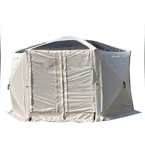 Portable Double Couche Oxford Tissu Hexagonal Mesh Tente Écran Maison Installation Rapide En Plein Air Jardin Gazebo Tente