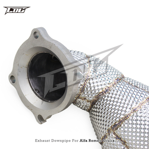 Collecteur d'échappement à écoulement libre OEM en stock pour <span class=keywords><strong>Alfa</strong></span> <span class=keywords><strong>Romeo</strong></span> <span class=keywords><strong>Giulia</strong></span> 2.0 2017+ Système d'échappement de voiture de sport en acier inoxydable - Product Image 6